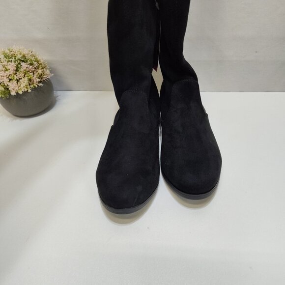 No Boundaries Over-The-Knee Boots Size 6.5W True To Size Suede-like Material NWT - Picture 8 of 12